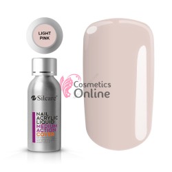 Monomer cu intarire medie, lichid acrilic Light Pink 50 ml Silcare